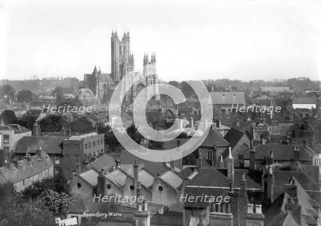 Canterbury Cathedral, Canterbury, Kent, 1890-1910. Artist: Unknown