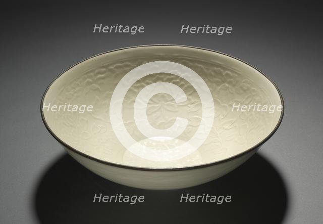 Large Bowl with Peony Scrolls, 1100s. Creator: Unknown.