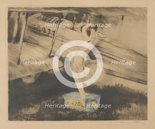 Before the deployment, 1925. Creator: Icart, Louis Justin Laurent (1888-1950).