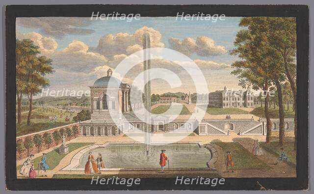 View of the Schloss Moritzburg
, 1752. Creator: Anon.