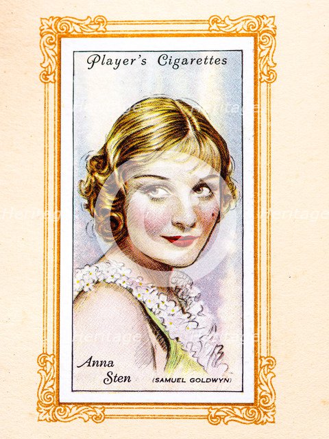 Anna Sten, 1934. Artist: Unknown.