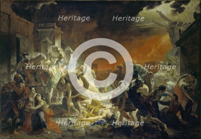 The last Day of Pompeii, 1833. Artist: Briullov, Karl Pavlovich (1799-1852)