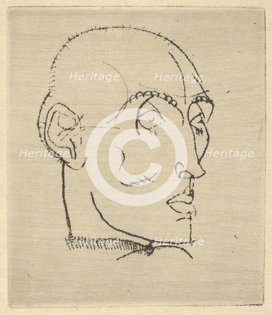 Portrait of a Man, 1914. Creator: Egon Schiele.