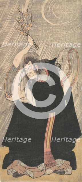 The Actor Nakamura Nakazo in the Role of Kan Shojo, ca. 1780. Creator: Shunsho.