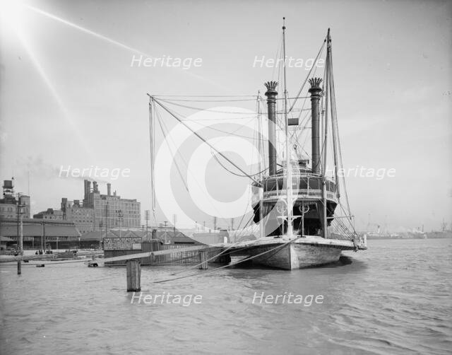 Mississippi River packet, New Orleans, Louisiana, between 1900 and 1910. Creator: Unknown.