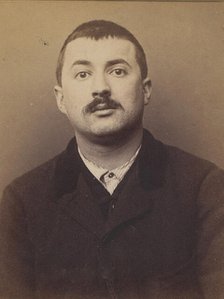 Simonin. Joseph. 26 ans, né à Saint-Maurice (Seine). Gainier. Anarchiste. 6/3/94. , 1894. Creator: Alphonse Bertillon.