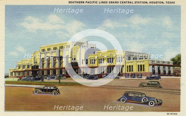 Southern Pacific Grand Central Station, Houston, Texas, USA, 1934. Artist: Unknown