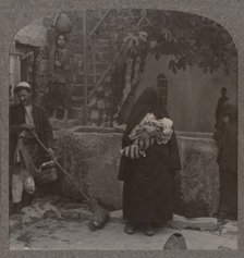 'Well by Peter's huse, Jaffa', c1900. Artist: Unknown.