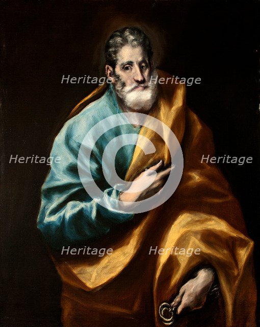 Peter the Apostle. Artist: El Greco, Dominico (1541-1614)