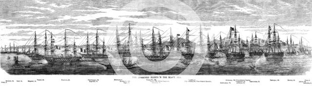 'The Combined Fleets in the Black Sea', 1854. Creator: Unknown.