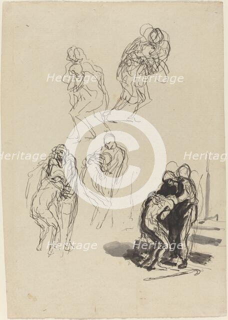 The Prodigal Son. Creator: Honore Daumier.