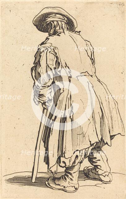 Old Beggar with One Crutch, c. 1622. Creator: Jacques Callot.