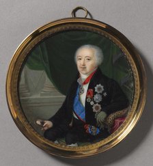 Portrait of Prince Alexander Bezborodko, mid to late 1700s. Creator: Pierre-Charles Cior (French, 1769-1840).