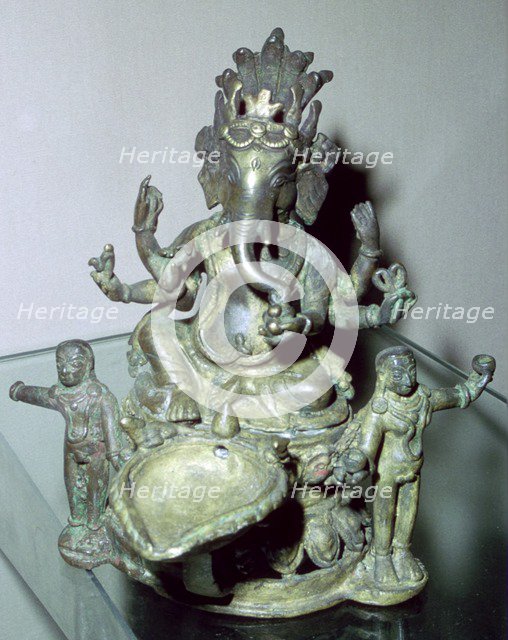 Bronze figure of the Hindu god Ganesh. Artist: Unknown