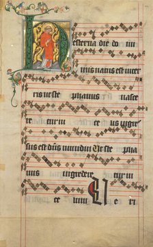 Initial H: Saint Stephen, about 1405. Creator: Unknown.