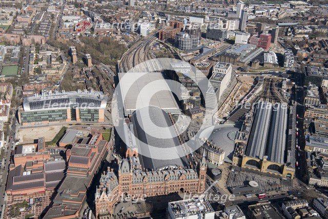 King's Cross and St Pancras International Railway Stations, London, 2018. Creator: Historic England Staff Photographer.