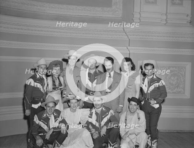 Portrait of Shorty Warren, Rosalie Allen, Ernest Tubb, Cy Sweat...Carnegie Hall, N.Y., Sept.1947. Creator: William Paul Gottlieb.