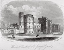 St George's Gate, Windsor Castle, Berkshire, 1860. Artist: Anon