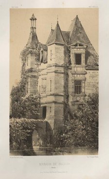 ...Pl. 78, Manoir de Belvau (Corrèze), 1860. Creator: Victor Petit (French, 1817-1874).