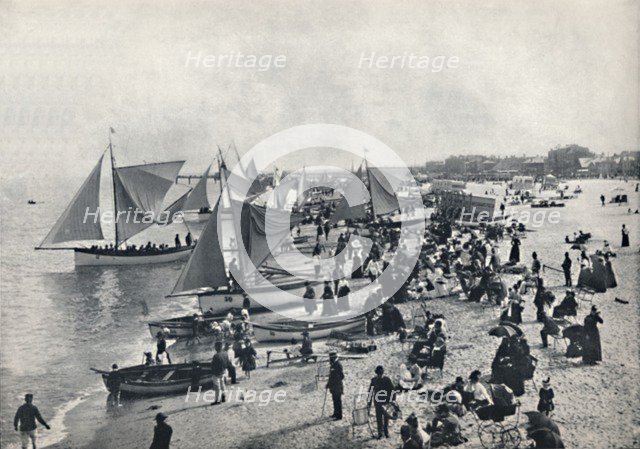 'Great Yarmouth - A Typical Scene on the Beach', 1895. Artist: Unknown.