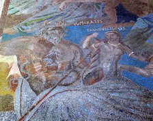 Cosmogonic mosaic representing celestial, terrestrial and aquatic deities. Euphrates and Tranquil…