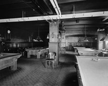 Hotel Utica, billiard room, Utica, N.Y., between 1905 and 1915. Creator: Unknown.