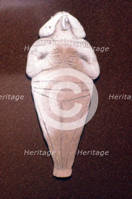 Terracotta Astarte or 'Ishtar' figure, Third Dynasty of Ur, c2100 BC. Artist: Unknown.