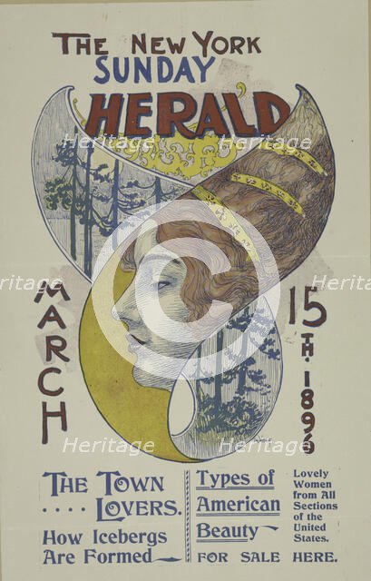 The New York Sunday herald. March 15th 1896., c1896. Creator: Charles Hubbard Wright.