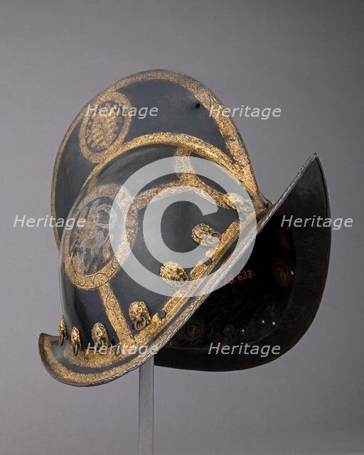 Morion for the Bodyguard of the Prince-Elector of Saxony, German, Nuremberg, ca. 1570. Creator: Martin Schneider.