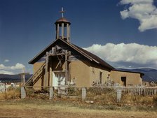 Llano de San Juan, New Mexico, Catholic Church, 1940. Creator: Russell Lee.
