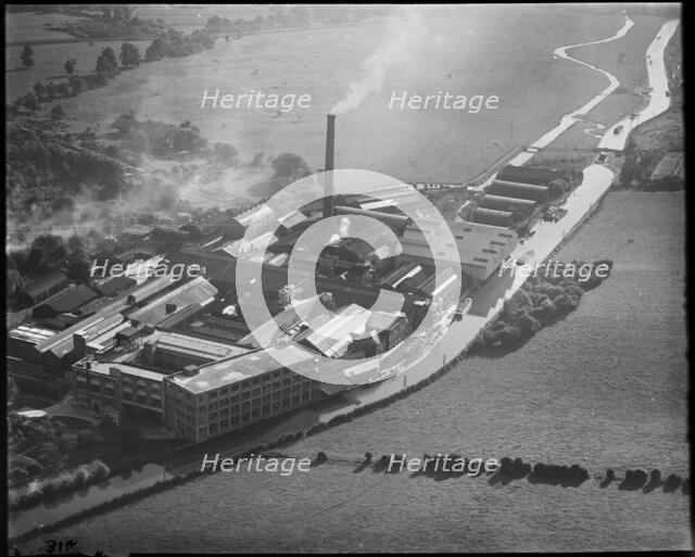 The Croxley Paper Mills, Croxley Green, Hertfordshire, c1930s. Creator: Arthur William Hobart.