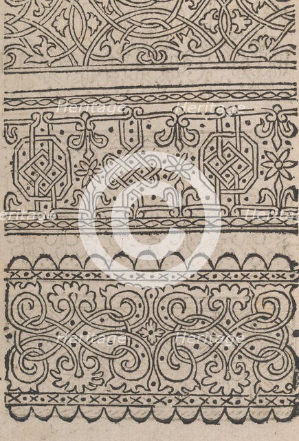 Modelbuch aller Art Nehens vn Stickens (Page 3v), 1535. Creator: Christian Egenolff.