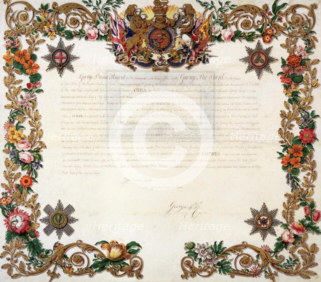 Letter from the Prince Regent to the Emperor of China, 1816. Creator: Unknown.