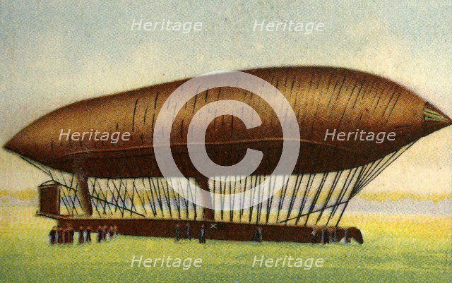 Renard and Krebs' airship, 1884, (1932). Creator: Unknown.