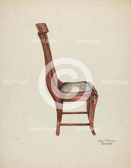 Chair, c. 1939. Creator: Grace Thomas.