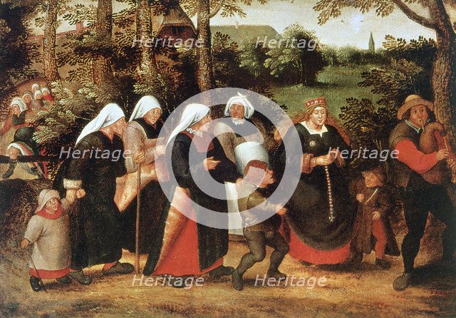 'The Procession of the Bride', c1584-1638. Artist: Pieter Brueghel the Younger