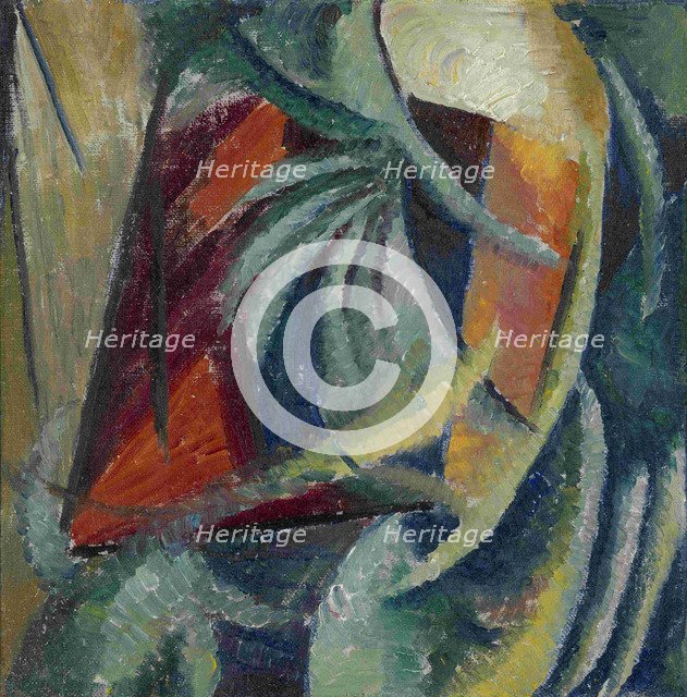 Abstract Composition, 1913-1914. Artist: Bogomazov, Alexander Konstantinovich (1880-1930)