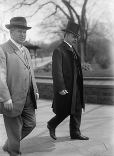 Hughes, William. Rep. from New Jersey, 1903-1912; Senator, 1913-1918. Left, with Sen. Saulsburg,1913 Creator: Harris & Ewing.
