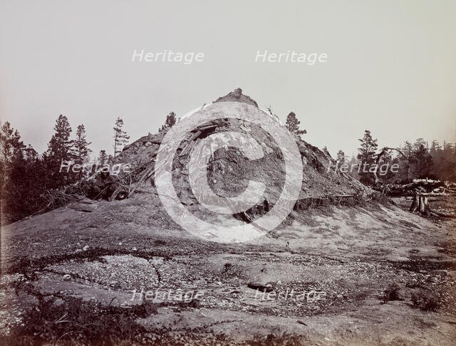 Indian Sweat House, Mendocino County, California, 1863. Creator: Carleton Emmons Watkins.