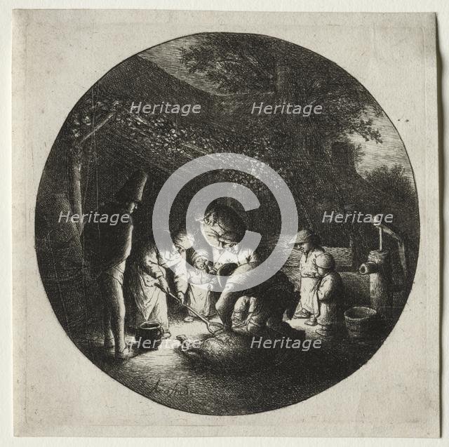 The pigkillers. Creator: Adriaen van Ostade (Dutch, 1610-1684).