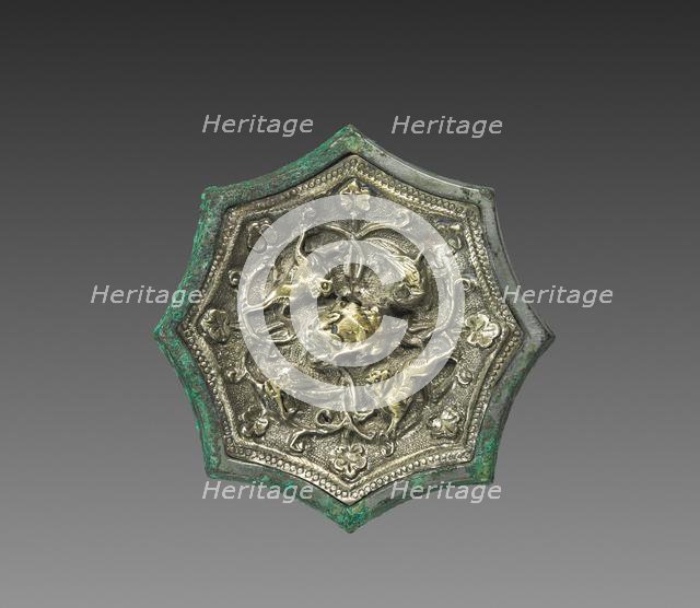 Mirror with Animals and Birds, early 700s. Creator: Unknown.