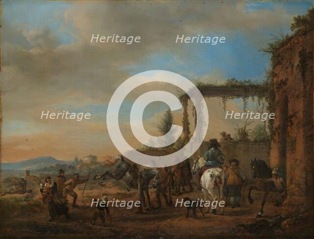 The Riding School, c.1658-c.1660. Creator: Philip Wouverman.