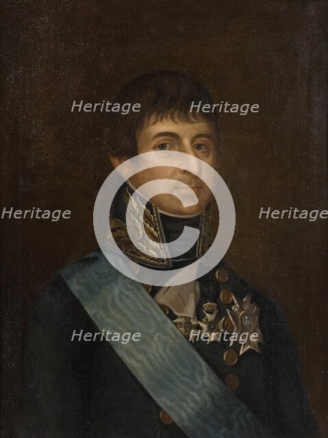 Karl August, 1768-1810, Duke of Holstein-Sonderburg-Augustenborg, Crown Prince of Sweden, 1830. Creator: Johan Gustaf Köhler.