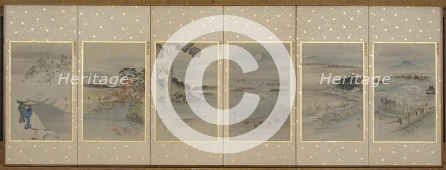 Famous Sites of Edo, Edo period, 1797-1858. Creator: Ando Hiroshige.