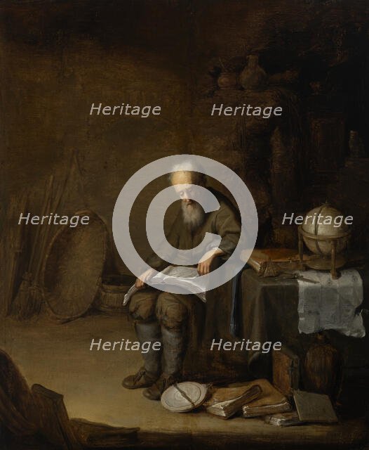 A Scholar in His Study, 2nd quarter of 17th century. Creator: Jacob van Spreeuwen.