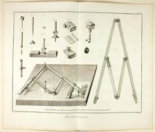Design: Pantograph, from Encyclopédie, 1762/77. Creator: Benoit-Louis Prevost.