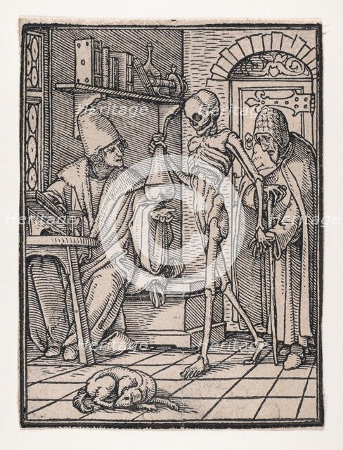 The Doctor (or Physician), from The Dance of Death, ca. 1526, published 1538. Creator: Hans Lützelburger.