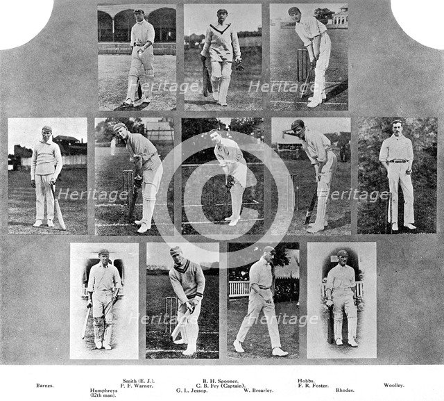 The England cricket team of 1912. Artist: Unknown