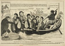 'The Ministers and their cronies off to Botany Bay, and the Dorchester men returning', 1834-1835.  Creator: Charles Jameson Grant.