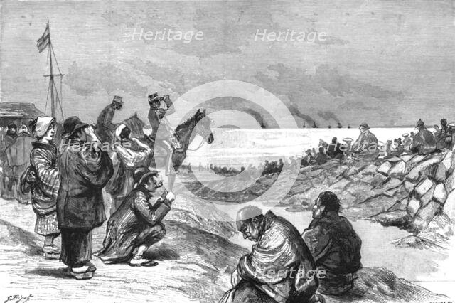 'The Manoeuvres of the Japanese Army before His Majesty the Mikado; The Fleet Approaching..., 1891. Creator: Unknown.